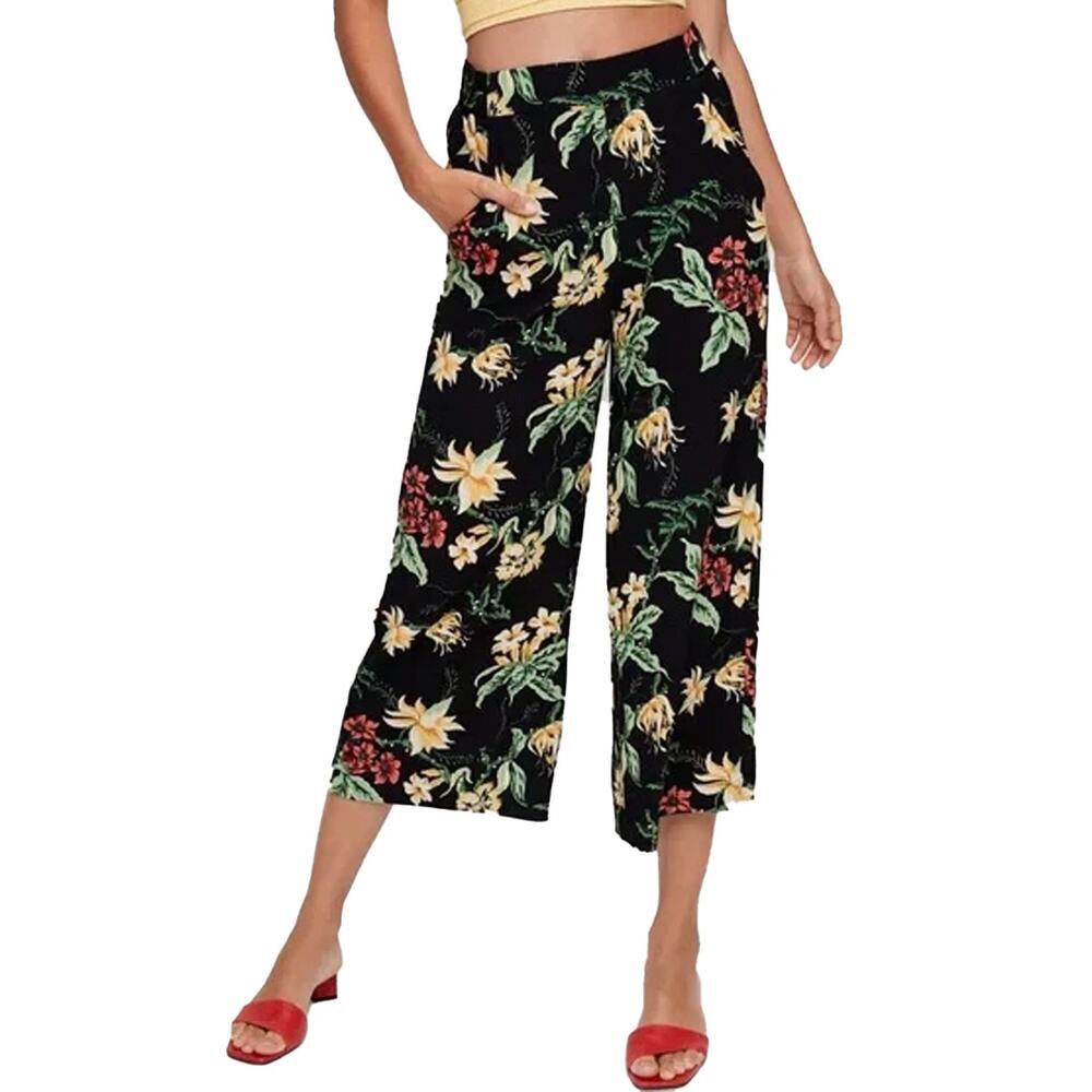 Wilfred Black Floral Wide Leg Pants